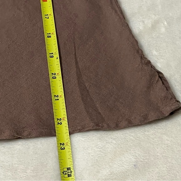 J Jill / Brown Linen Sleeveless Tank Top Size S Petite - Picture 8 of 9